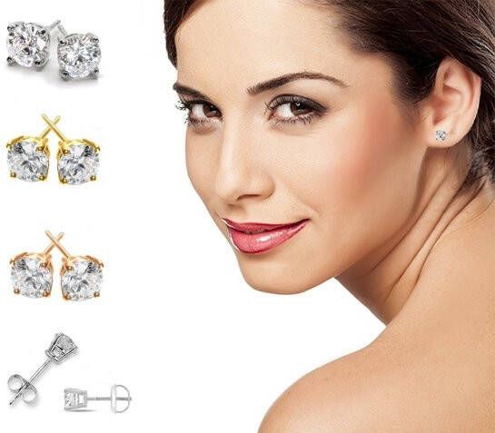 ipv Chique Diamanten Oorstekers! In zilver, roségoud, witgoud of geelgoud
