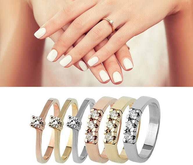 Schitterende ringen met echte diamanten incl. certificaat