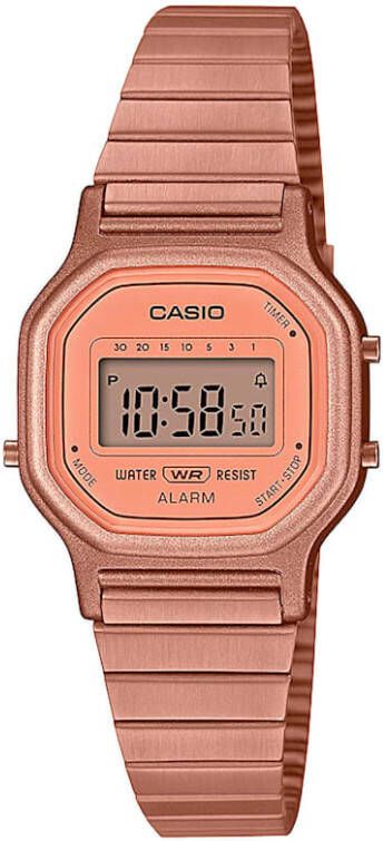 Casio Dameschronograaf LA 11WR 5AEF Roodgoudkleur
