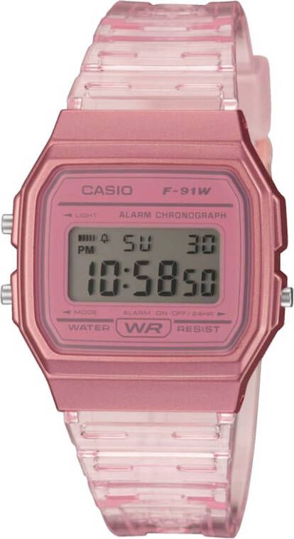 Casio Horloges Collection F 91WS 4EF Roze