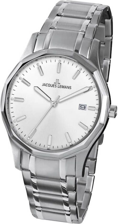 Jacques Lemans Herenhorloge Stockholm, Classic 1 2012B Zilverkleur