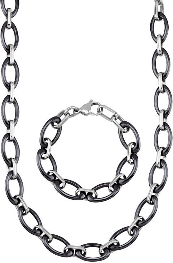 Sieradenset 2 delig Jaques Lemans Sports Zwart