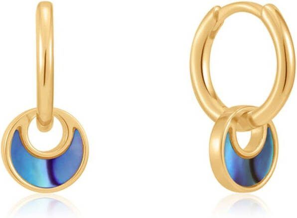 Ania Haie Oorbellen AH E027 06G 925 Sterling Zilver Turning Tides Earrings Goudkleurig