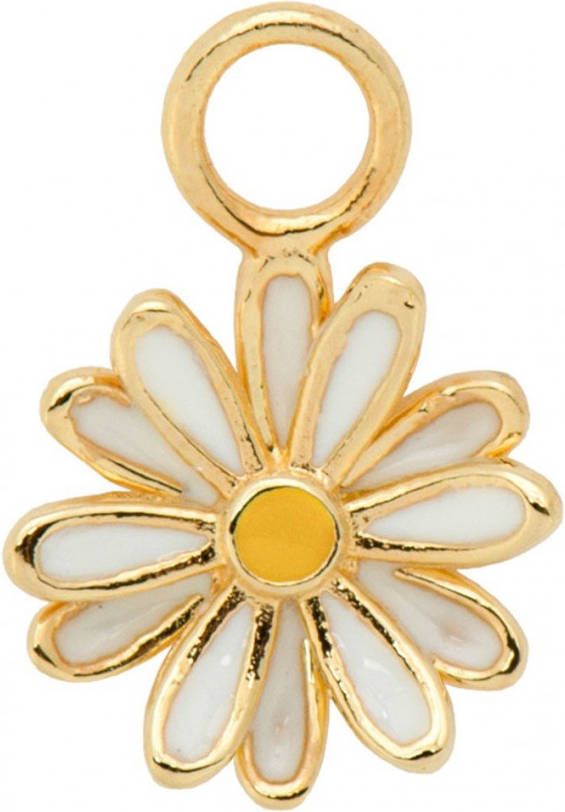 Anna + Nina Daisy enkele oorbelbedel verguld