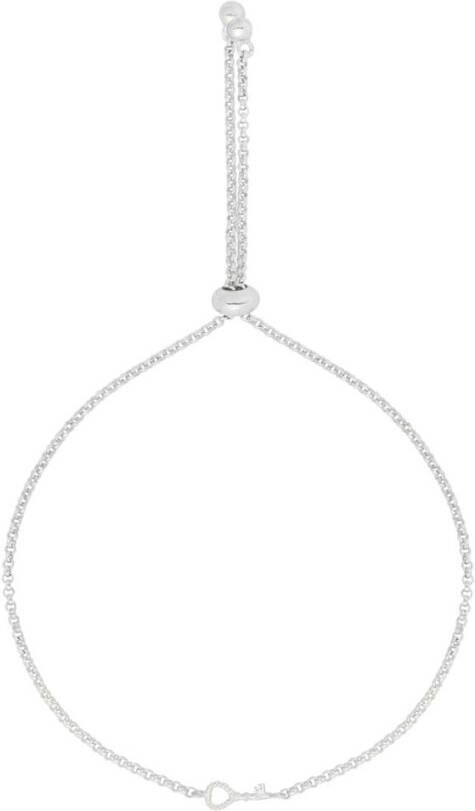 Anna + Nina Key To My Heart Adjustable armband van zilver