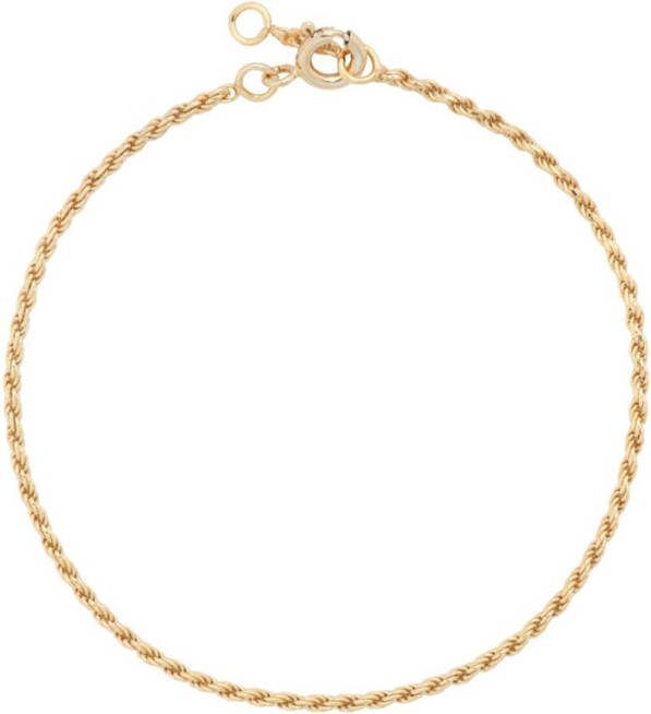 Anna + Nina Thin Rope armband verguld