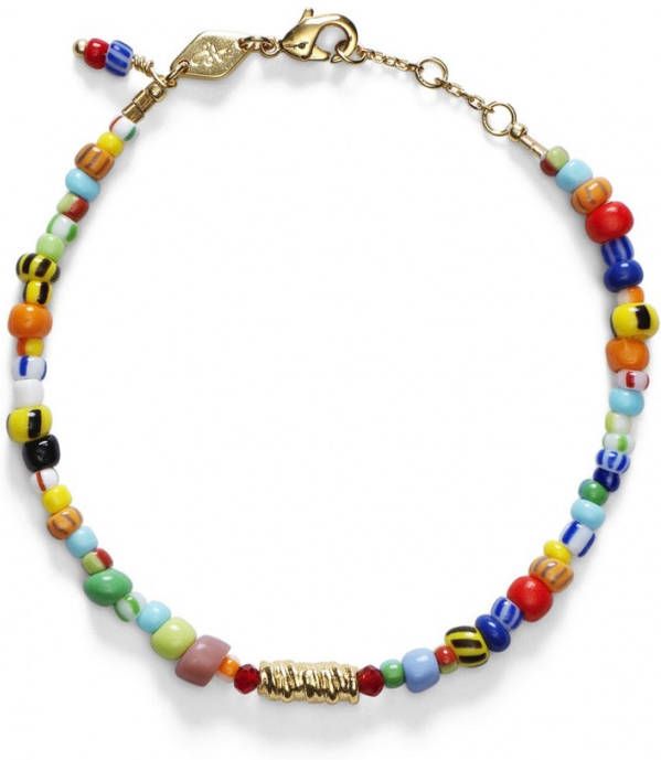 ANNI LU Wavy Alaia kralenarmband verguld