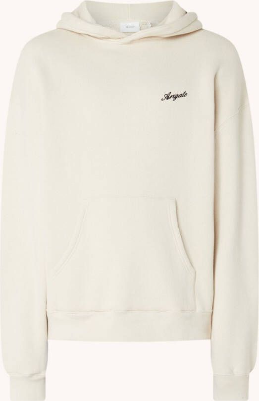 Axel Arigato Hoodie van biologisch katoen met logo en backprint