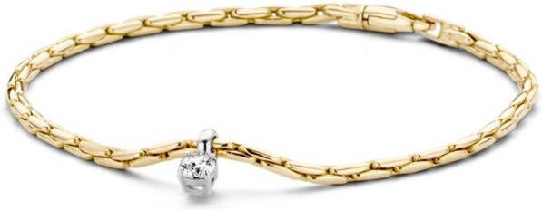 Blush Armband van 14 karaat geelgoud met zirkonia 2156BZI