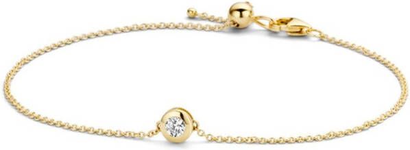 Blush Armband van 14 karaat geelgoud met zirkonia 2167YZI