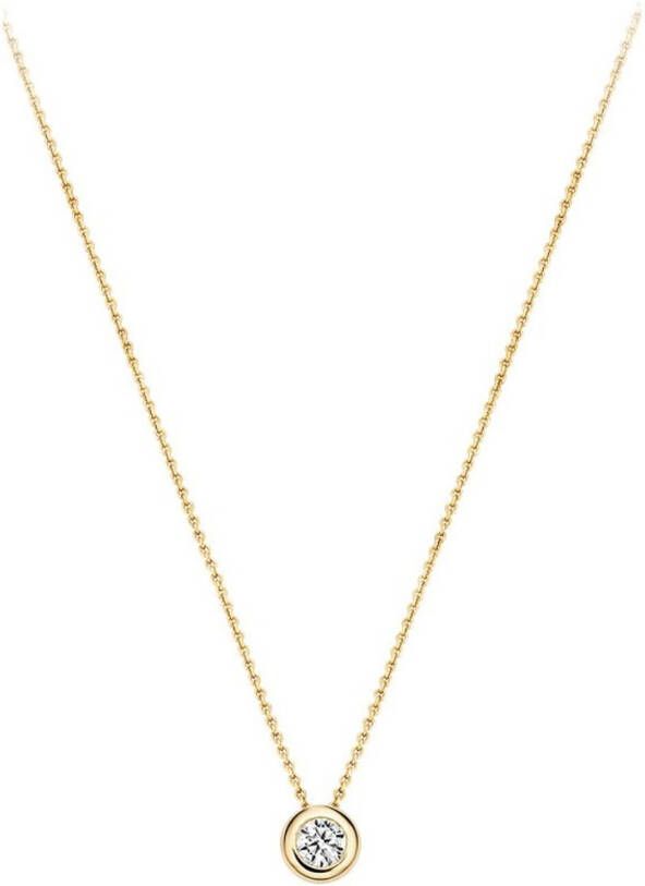 Blush Ketting van 14 karaat geelgoud met zirkonia 3052YZI