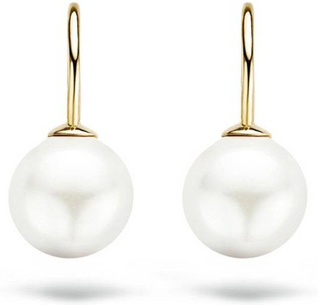 Blush Oorhangers van 14 karaat geelgoud met parel 7050YPW