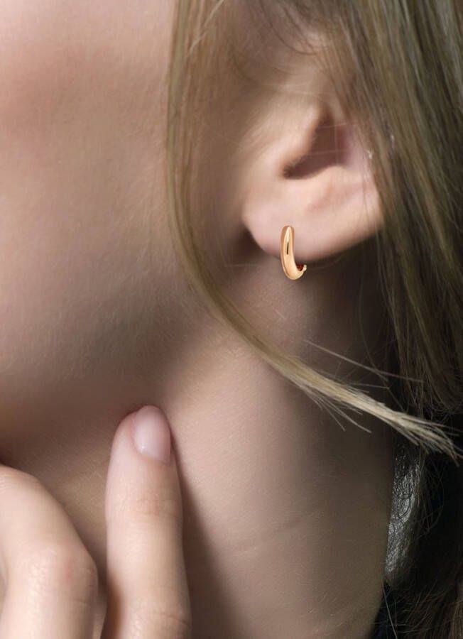 Blush Oorringen van 14 karaat rosé, goud 7221RGO