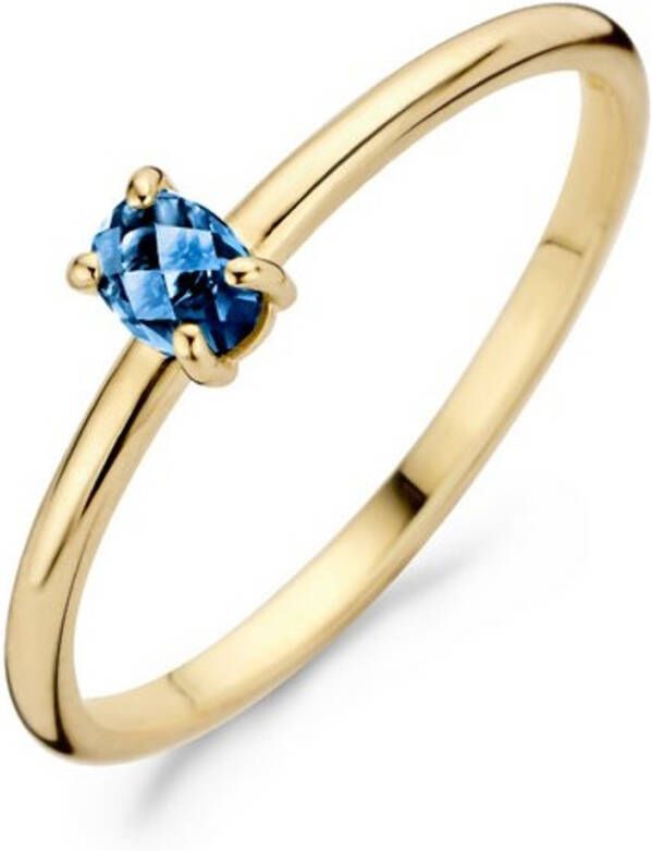 Blush Ring van 14 karaat geelgoud met topaas 1204YLB