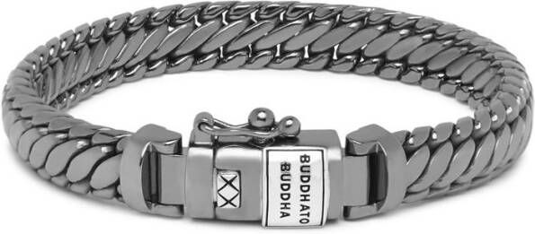 Buddha to Buddha Ben XS Black Rhodium armband van zilver