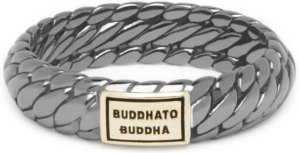 Buddha to Buddha Ben XS Black Rhodium ring van zilver