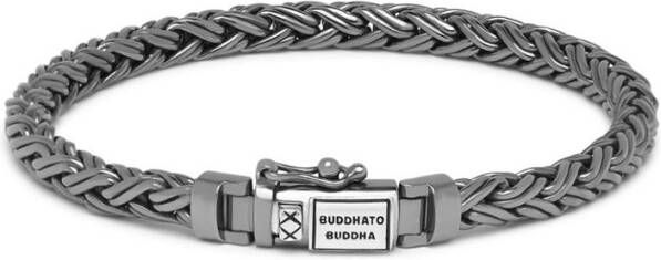 Buddha to Buddha Katja XS Black Rhodium armband van zilver