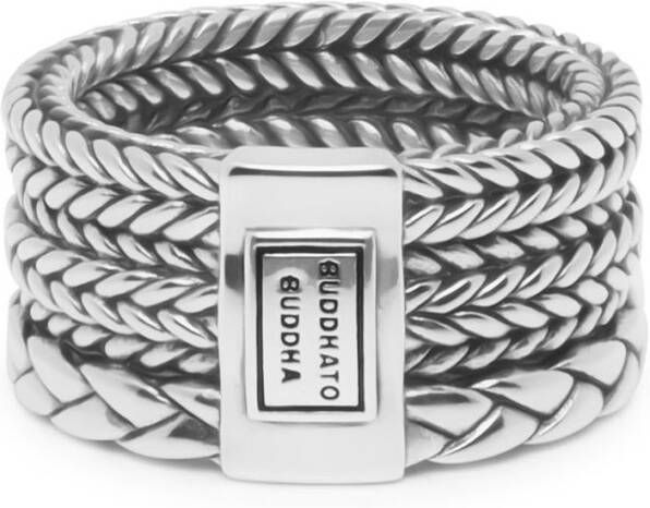 Buddha to Buddha Triple Mini ring van zilver
