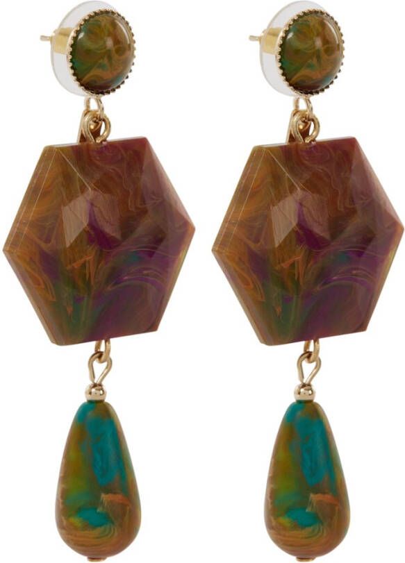 Camps & Camps Cosmic Love oorstekers met hanger