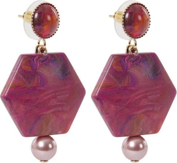 Camps & Camps Short Cosmic Love oorstekers met imitatieparel