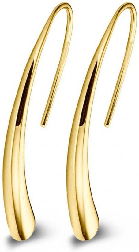 Casa Jewelry Bender oorhangers van zilver met goud verguld