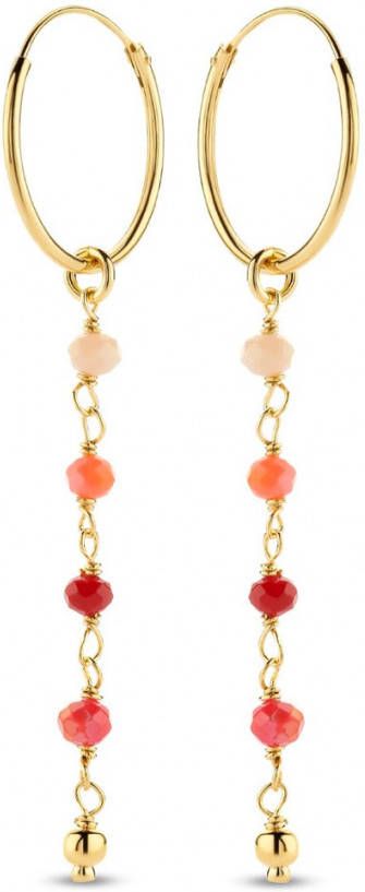 Casa Jewelry Coral Joy oorringen verguld