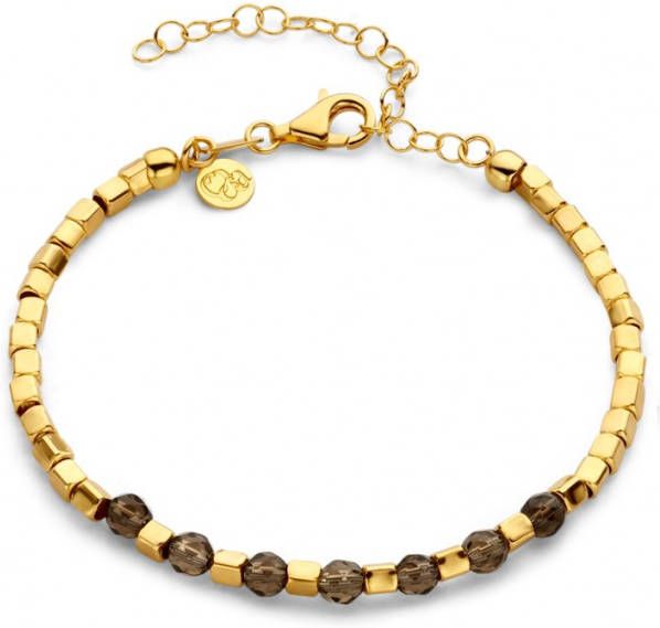Casa Jewelry Iseo Rookkwarts armband verguld