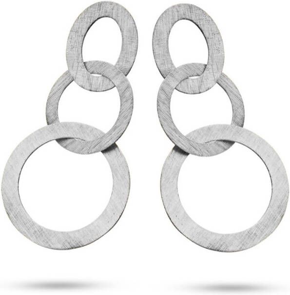 Casa Jewelry Lola oorstekers met zilver