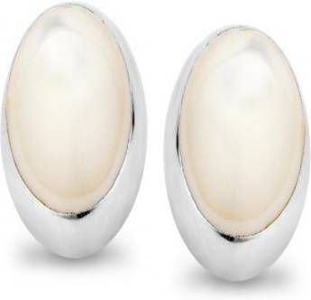 Casa Jewelry Pom oorstekers van zilver met parel