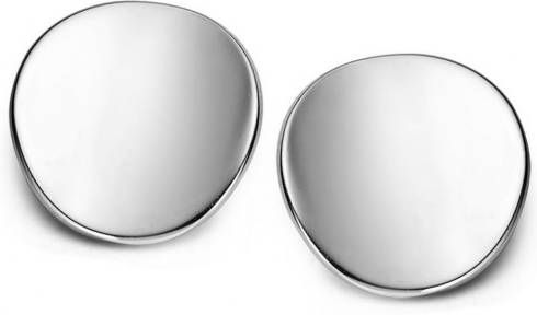 Casa Jewelry Rondjes oorknopjes van zilver