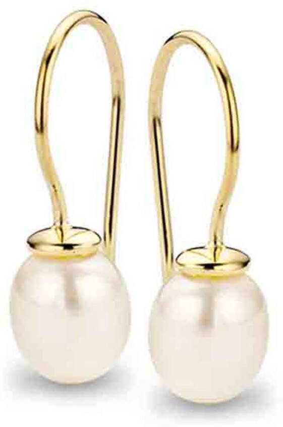 Casa Jewelry Tahiti oorhangers van zilver met parel