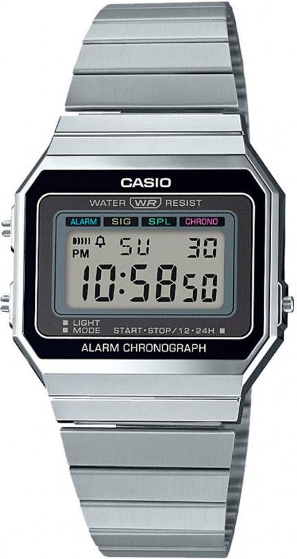 Casio Horloges Vintage Iconic A700WE 1AEF Zilverkleurig