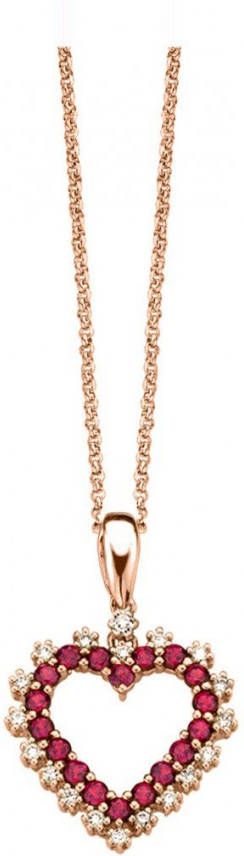 Diamond Point Birthstones gouden hanger Juli