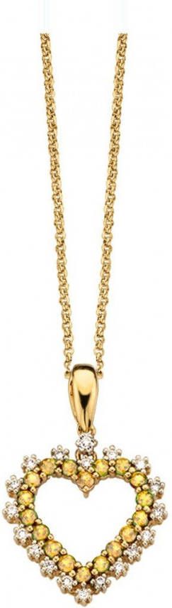 Diamond Point Birthstones gouden hanger November