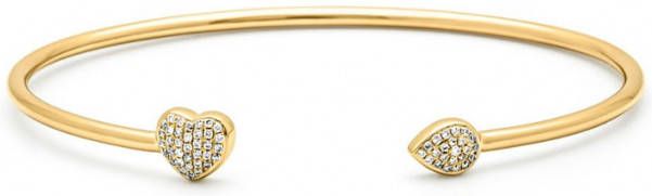Diamond Point Geelgouden armband, 0 17 ct diamant, La Dolce Vita
