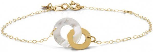 Diamond Point Geelgouden armband Marigold