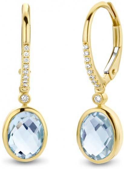 Diamond Point Geelgouden oorsieraden 3 12 ct topaas Philosophy