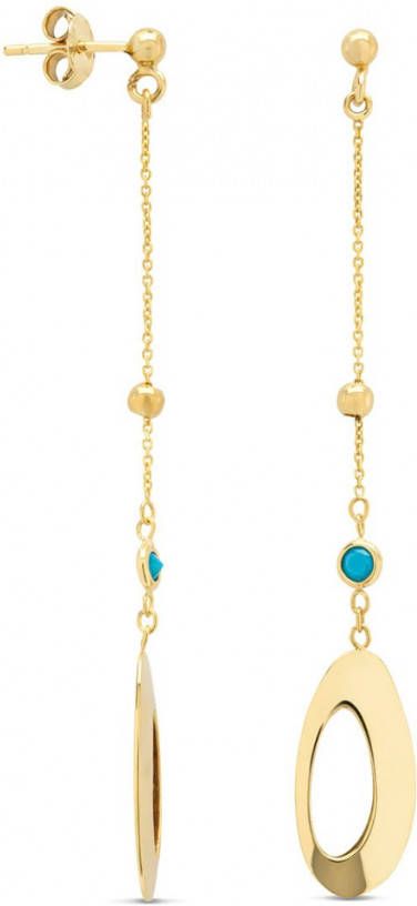 Diamond Point Geelgouden oorsieraden Marigold