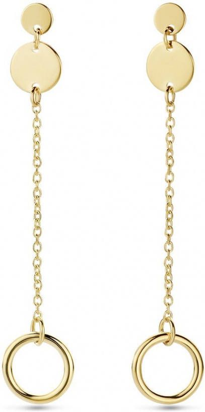 Diamond Point Geelgouden oorsieraden Marigold