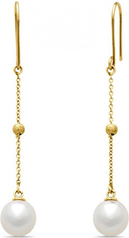 Diamond Point Geelgouden oorsieraden Riviè, ra