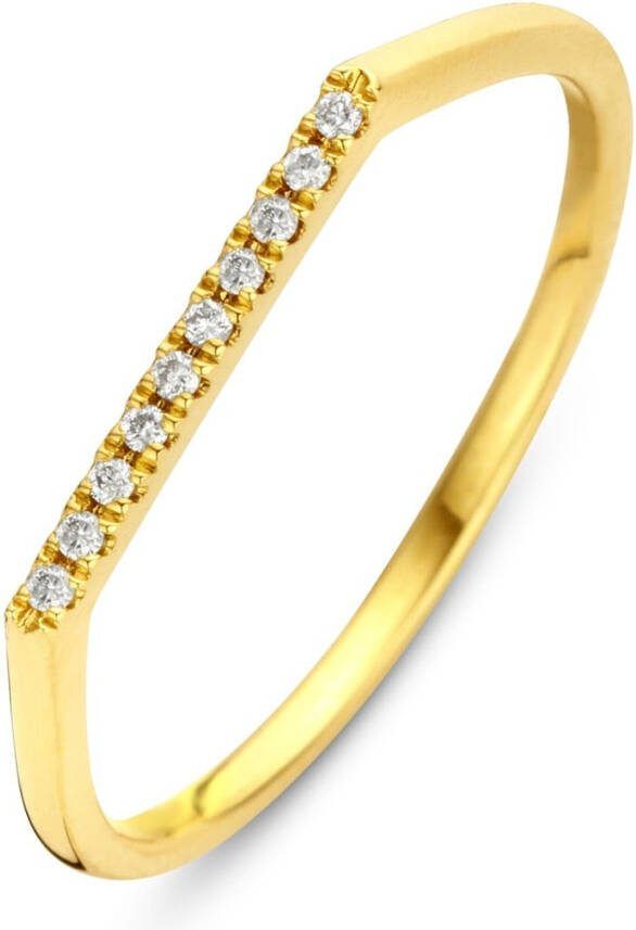Diamond Point Geelgouden ring 0 04 ct diamant Joy