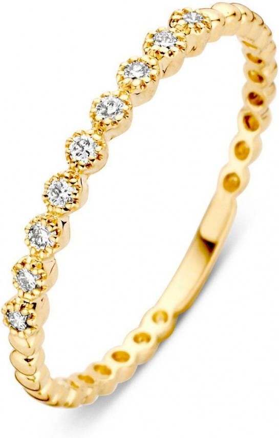 Diamond Point Geelgouden ring 0 09 ct diamant Joy