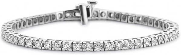 Diamond Point Tennisarmband van 14 karaat witgoud, 3.00 ct diamant