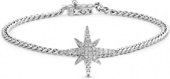 Diamond Point Witgouden armband 0 18 ct diamant Cosmic