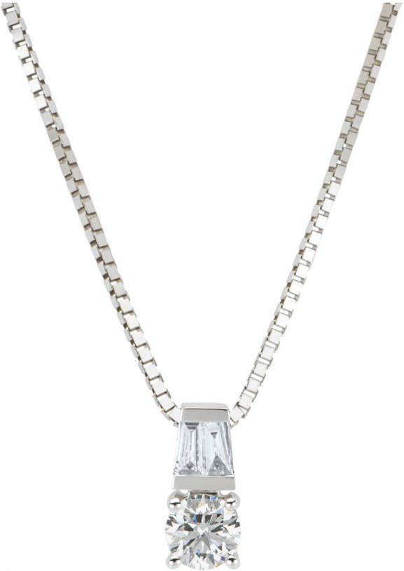 Diamond Point Witgouden hanger, 0 31 ct diamant, Eden