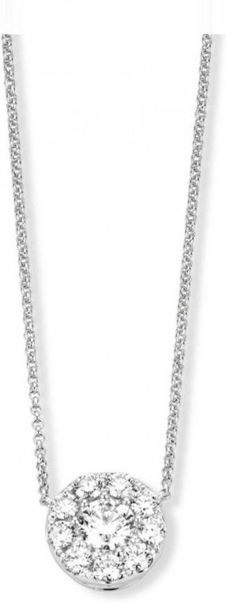 Diamond Point Witgouden hanger 0 43 ct diamant Hearts & Arrows