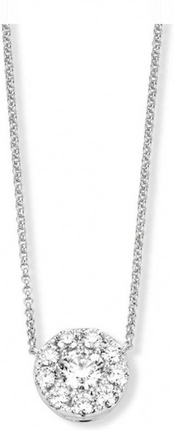 Diamond Point Witgouden hanger 0.65 ct diamant Hearts & Arrows