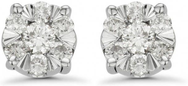 Diamond Point Witgouden oorsieraden 0 18 ct diamant Enchanted