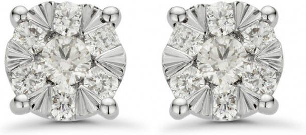 Diamond Point Witgouden oorsieraden 0 27 ct diamant Enchanted