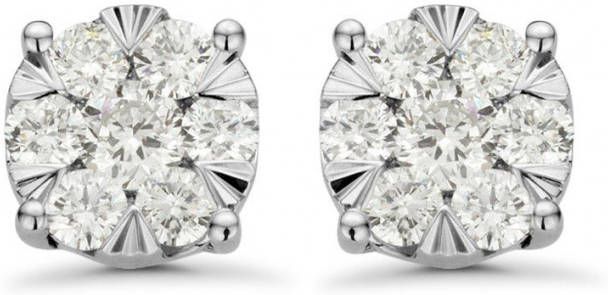Diamond Point Witgouden oorsieraden 0 45 ct diamant Enchanted